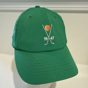 Augusta National Golf Club Green Cap Hat 1947 Heritage Peach Logo